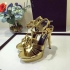 Saint Laurent Tribute Sandal Gold